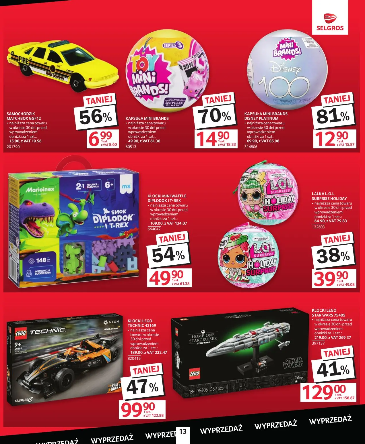 gazetka promocyjna SELGROS Katalog Wyprzedaż - Strona 13