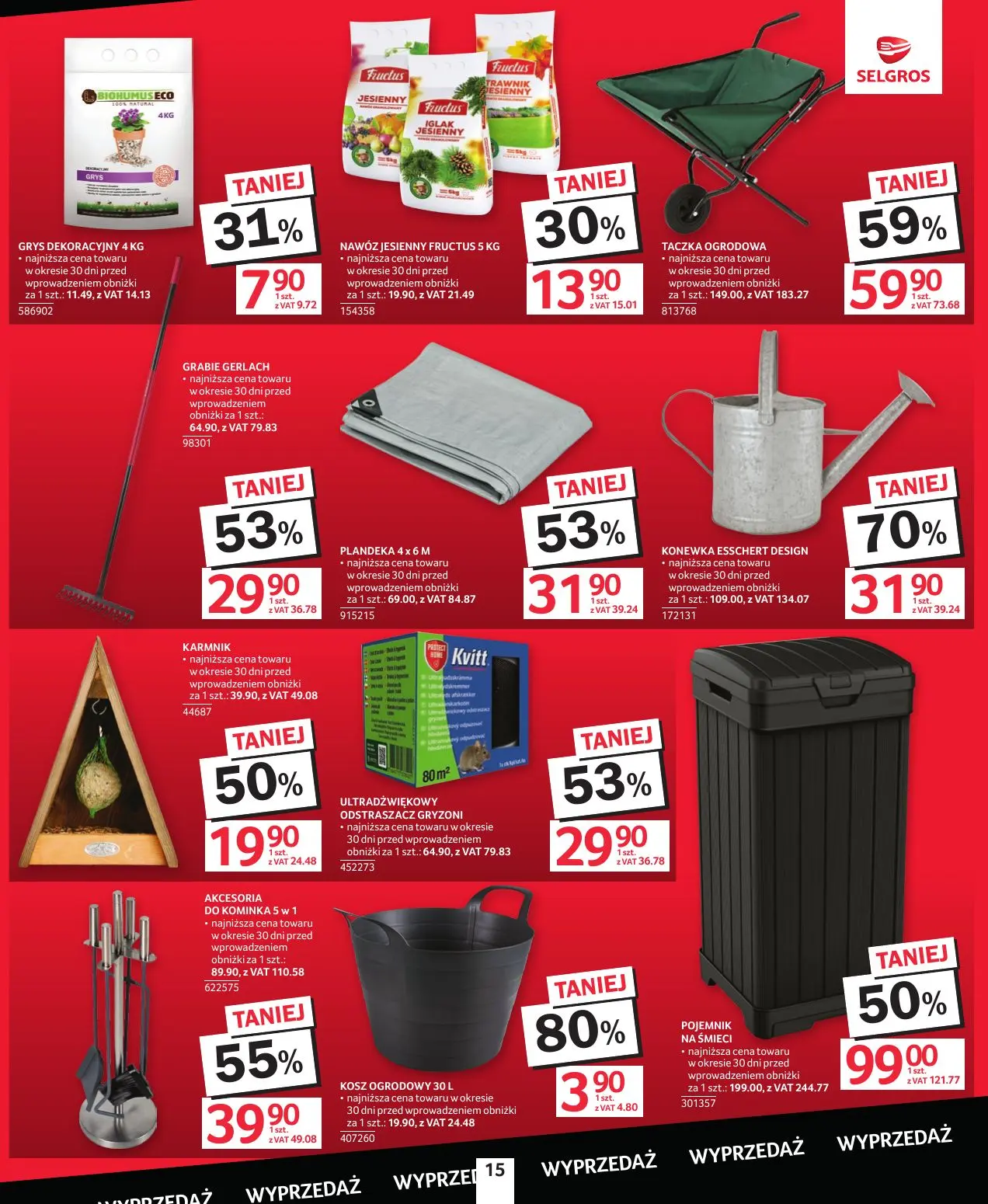 gazetka promocyjna SELGROS Katalog Wyprzedaż - Strona 15