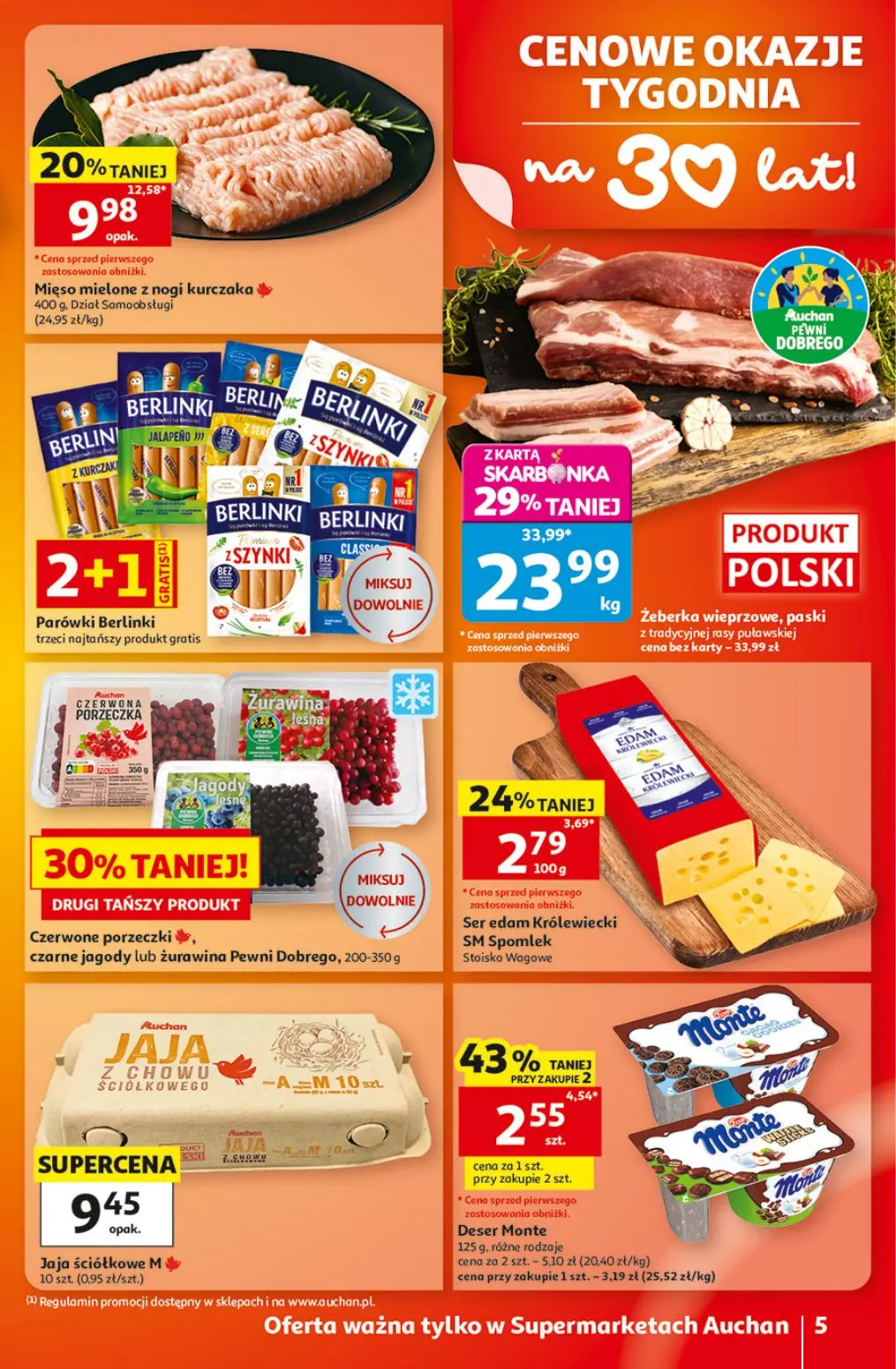 gazetka promocyjna Auchan Supermarket Orły oszczędzania - Strona 5