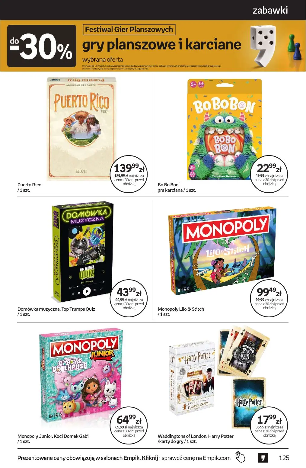 gazetka promocyjna Empik Tom kultury - Strona 125