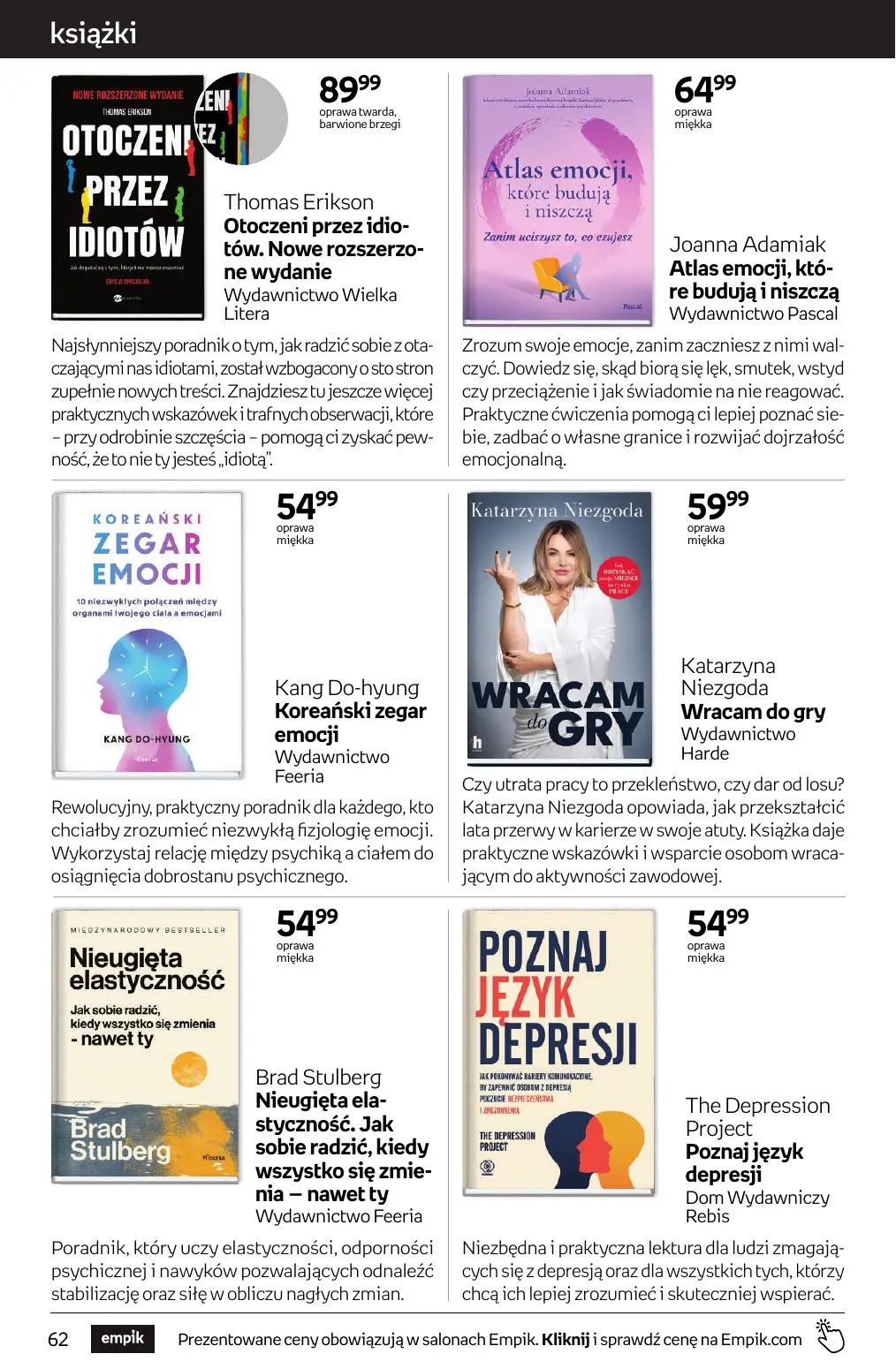 gazetka promocyjna Empik Tom kultury - Strona 62