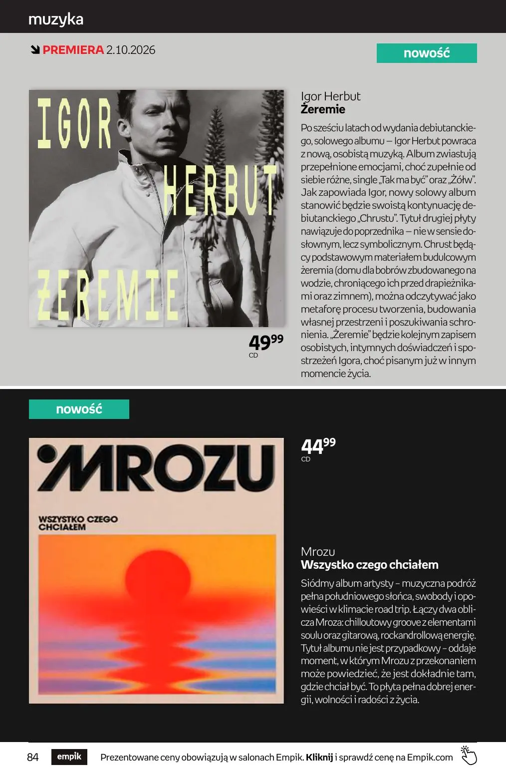 gazetka promocyjna Empik Tom kultury - Strona 84