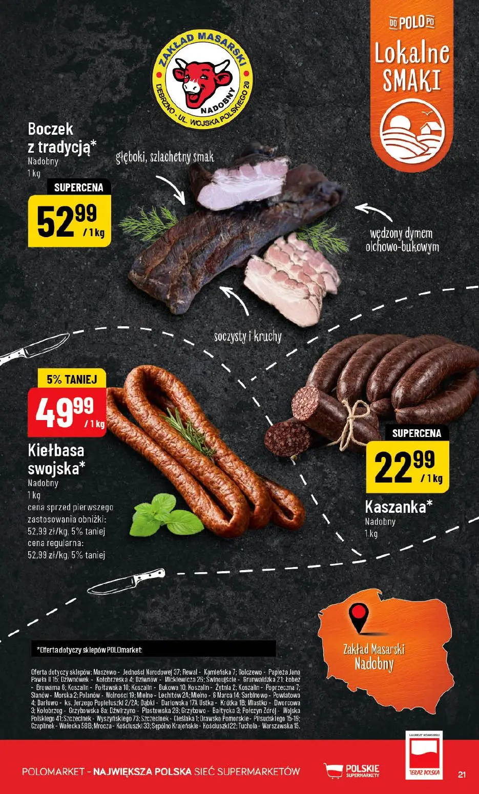 gazetka promocyjna POLOmarket Pomorskie, zachodniopomorskie, kujawsko-pomorskie - Strona 21