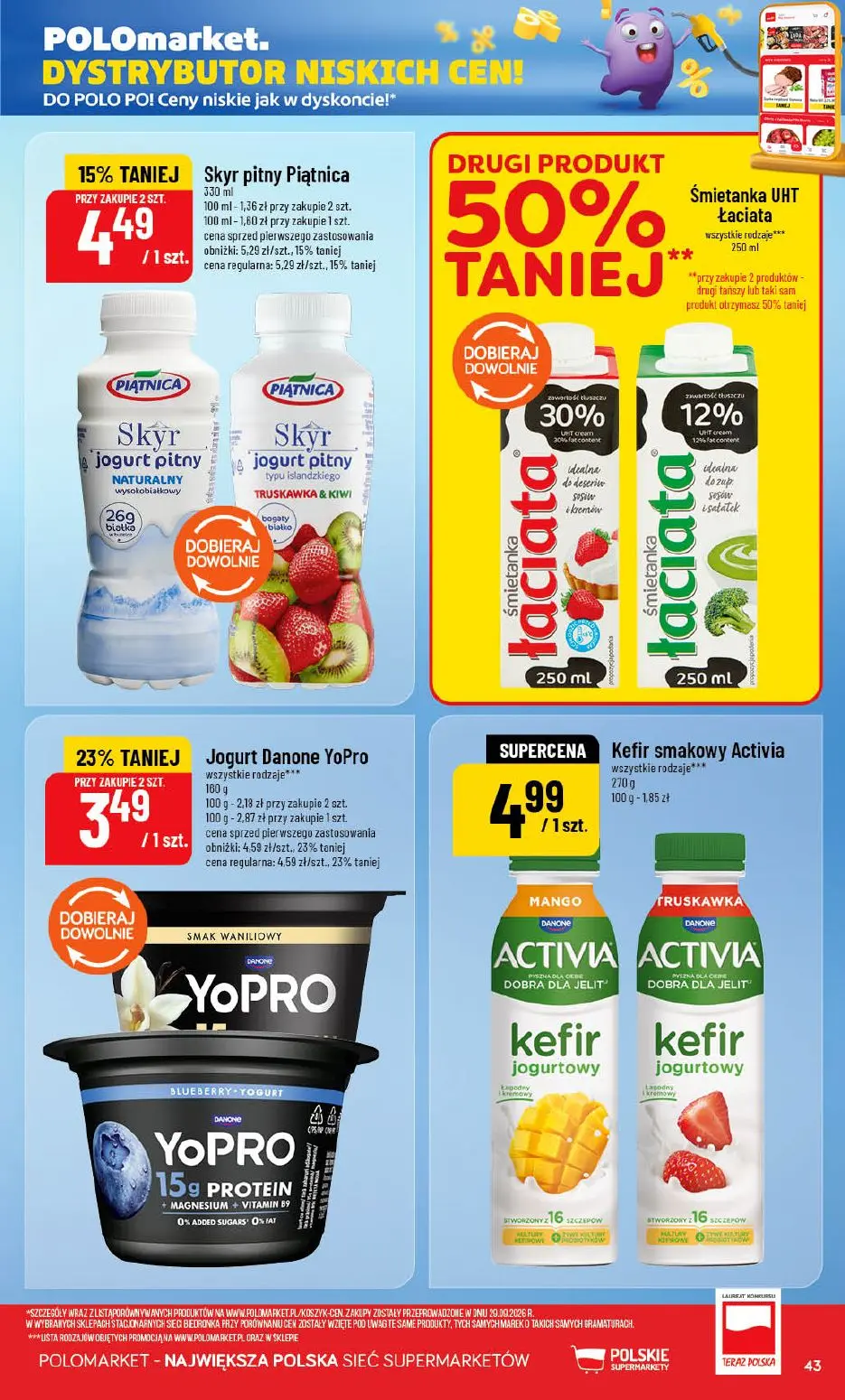gazetka promocyjna POLOmarket Pomorskie, zachodniopomorskie, kujawsko-pomorskie - Strona 43