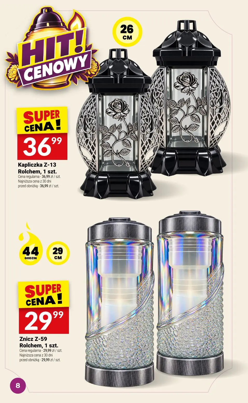 gazetka promocyjna Twój Market Katalog zniczy 🕯️ - Strona 8