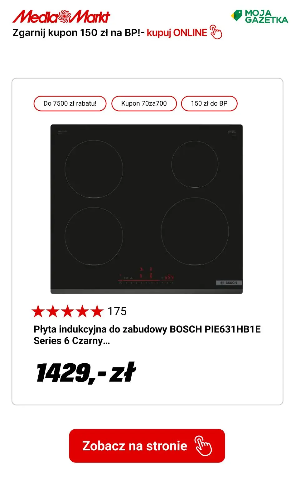 gazetka promocyjna Media Markt Zgarnij kupon 150 zł na BP za każde 1000 zł wydane w myMediaMarkt - Strona 6