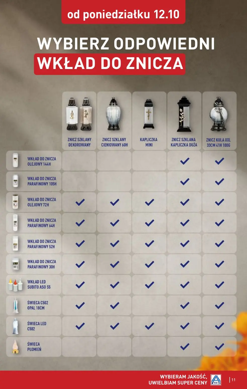 gazetka promocyjna ALDI Znicze 🕯️ - Strona 11