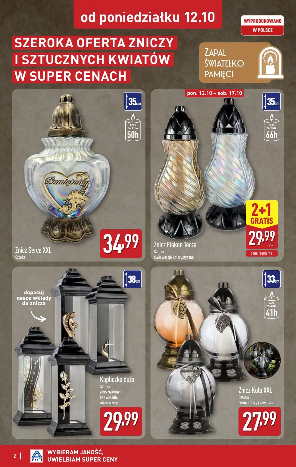 gazetka promocyjna ALDI Znicze 🕯️ - Strona 2