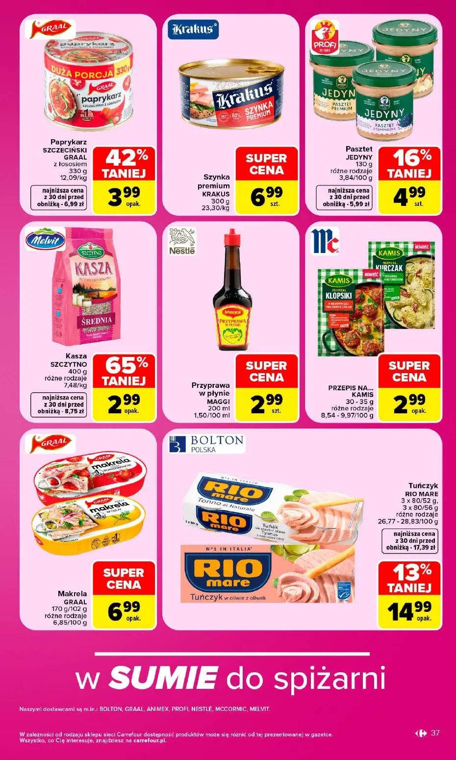 gazetka promocyjna Carrefour Market 1 + 1 za grosz - Strona 37