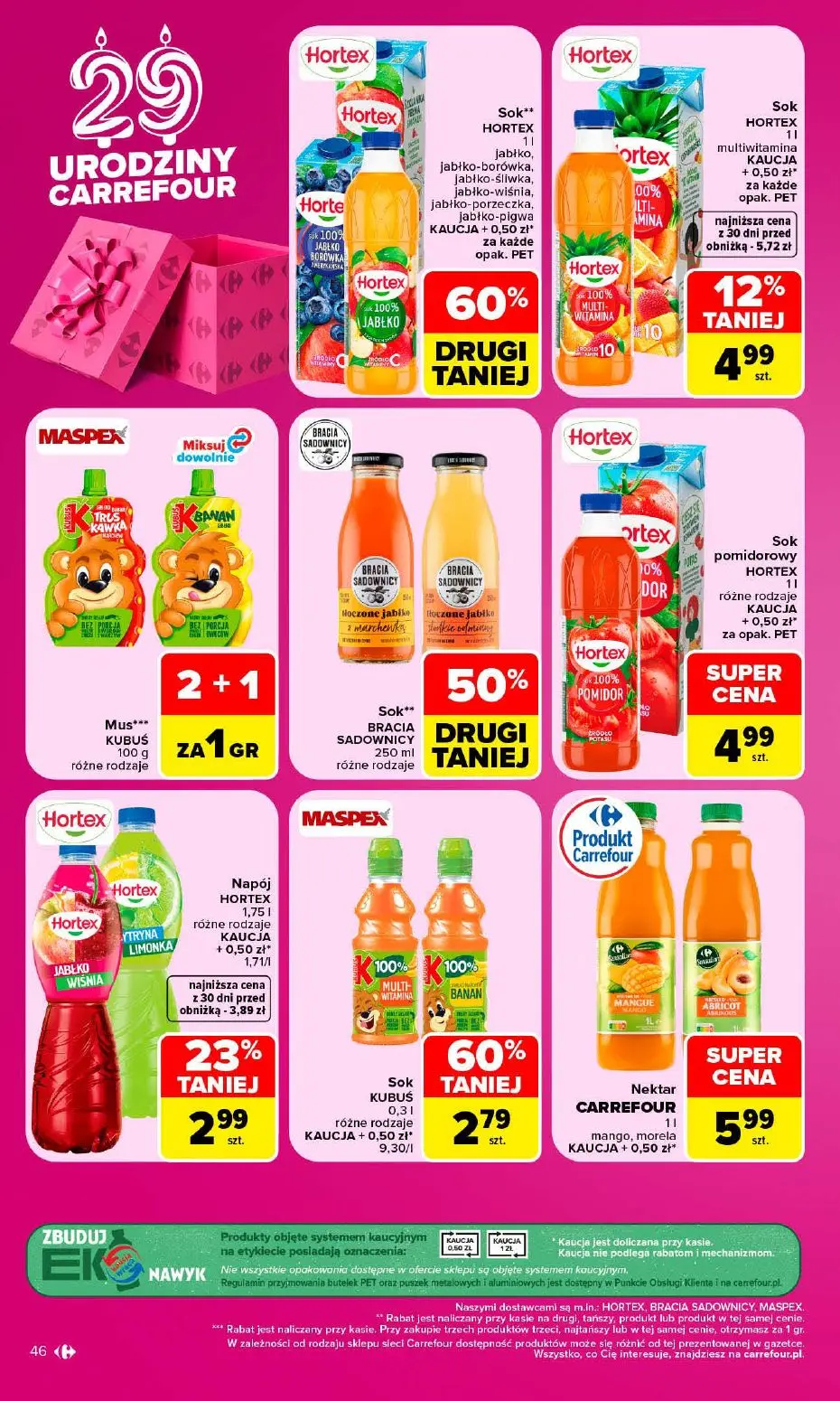 gazetka promocyjna Carrefour Market 1 + 1 za grosz - Strona 46