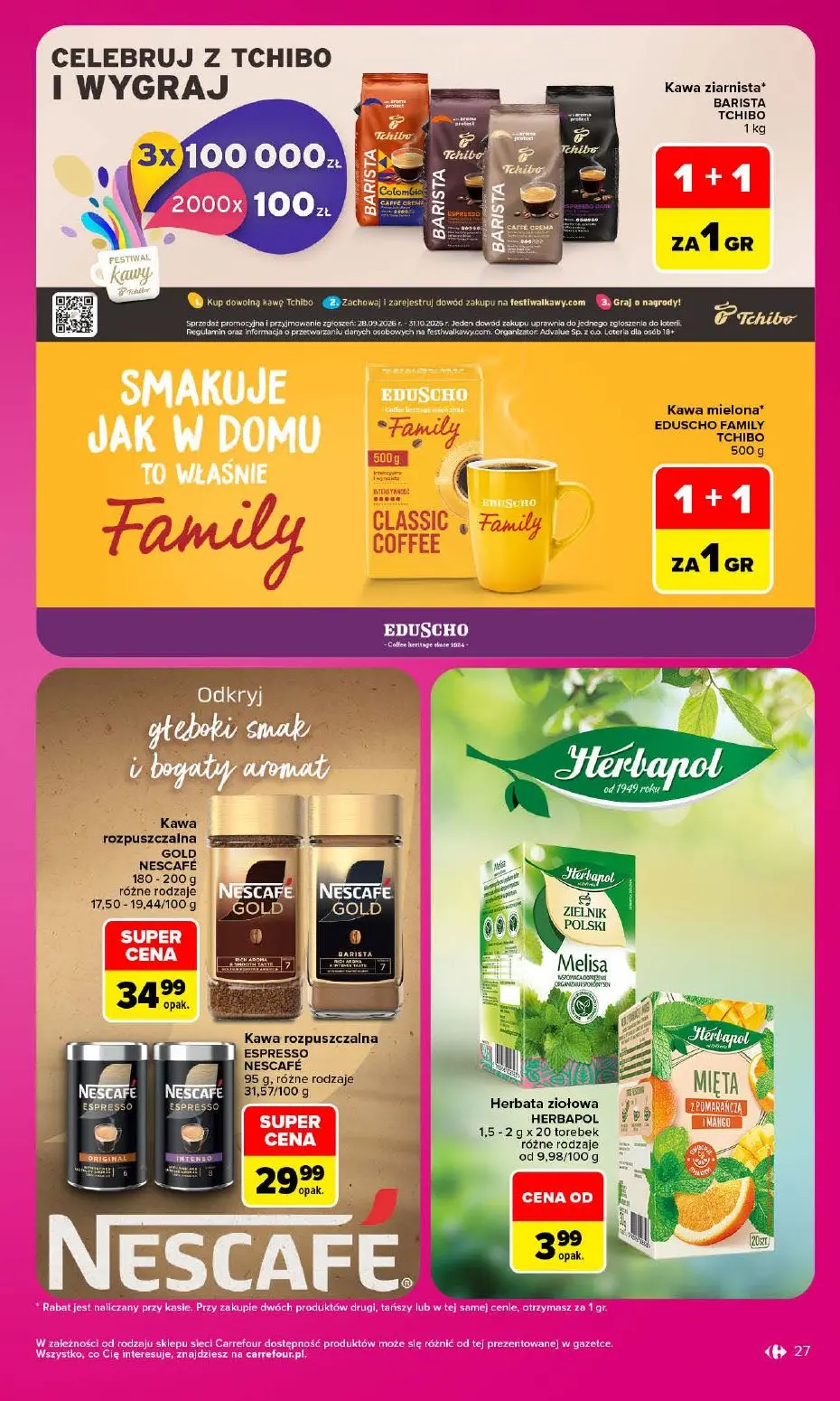 gazetka promocyjna Carrefour 1 + 1 za grosz - Strona 27