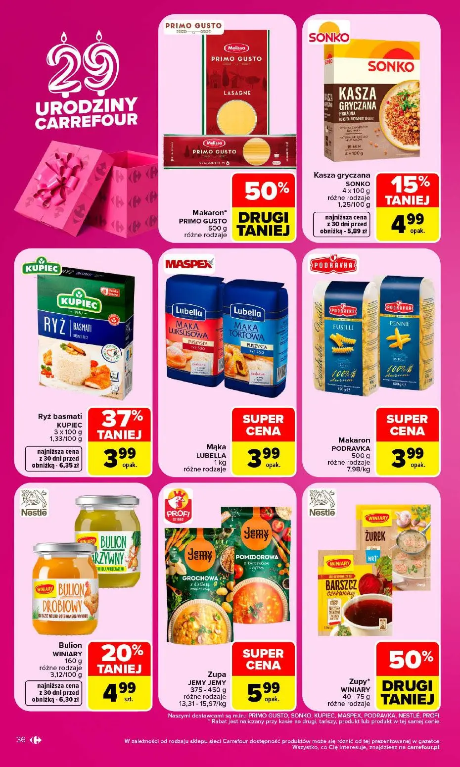 gazetka promocyjna Carrefour 1 + 1 za grosz - Strona 36
