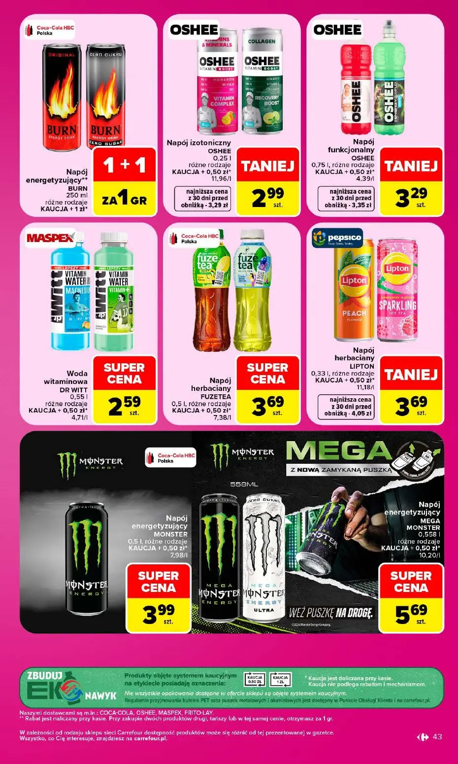 gazetka promocyjna Carrefour 1 + 1 za grosz - Strona 43