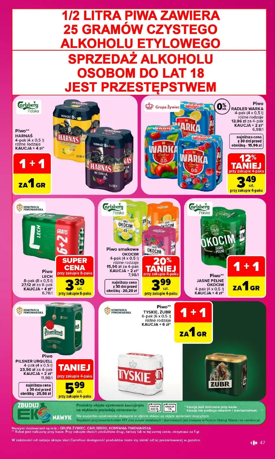 gazetka promocyjna Carrefour 1 + 1 za grosz - Strona 47