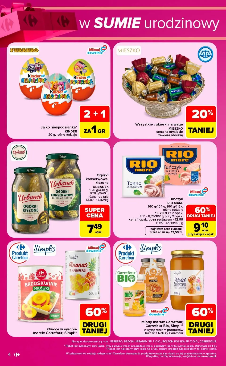 gazetka promocyjna Carrefour Urodzinowy weekend okazji - Strona 4