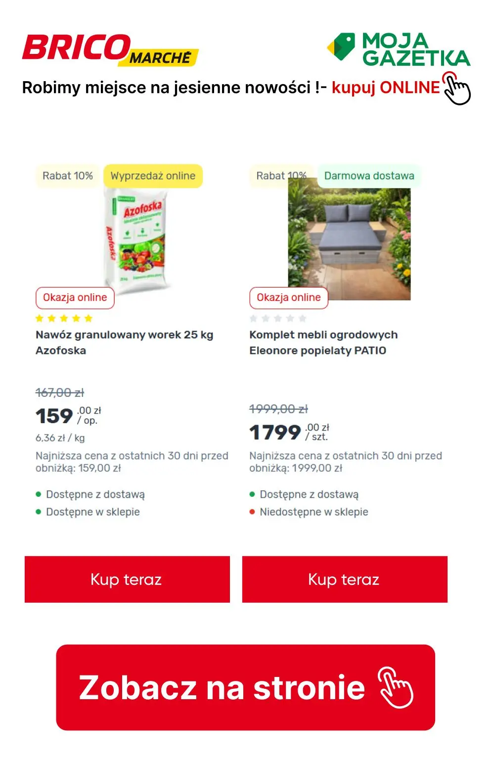 gazetka promocyjna BRICOMARCHE Robimy miejsce na jesienne nowości! - Strona 3