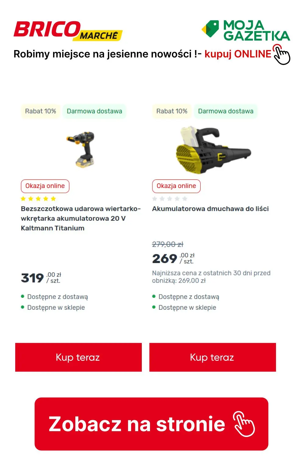 gazetka promocyjna BRICOMARCHE Robimy miejsce na jesienne nowości! - Strona 8