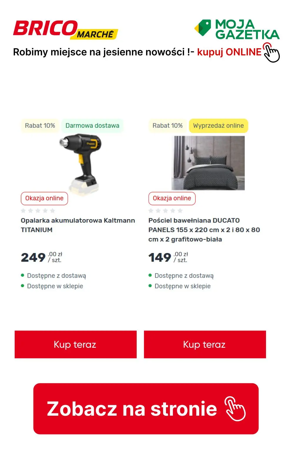 gazetka promocyjna BRICOMARCHE Robimy miejsce na jesienne nowości! - Strona 10