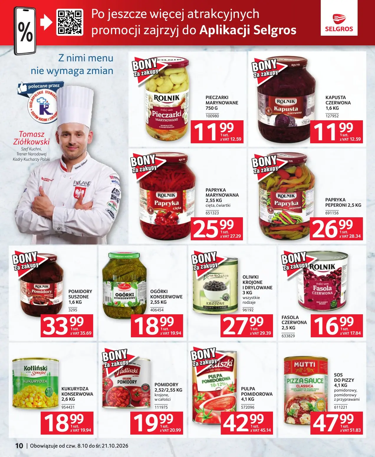 gazetka promocyjna SELGROS Oferta dla gastronomii - Strona 10