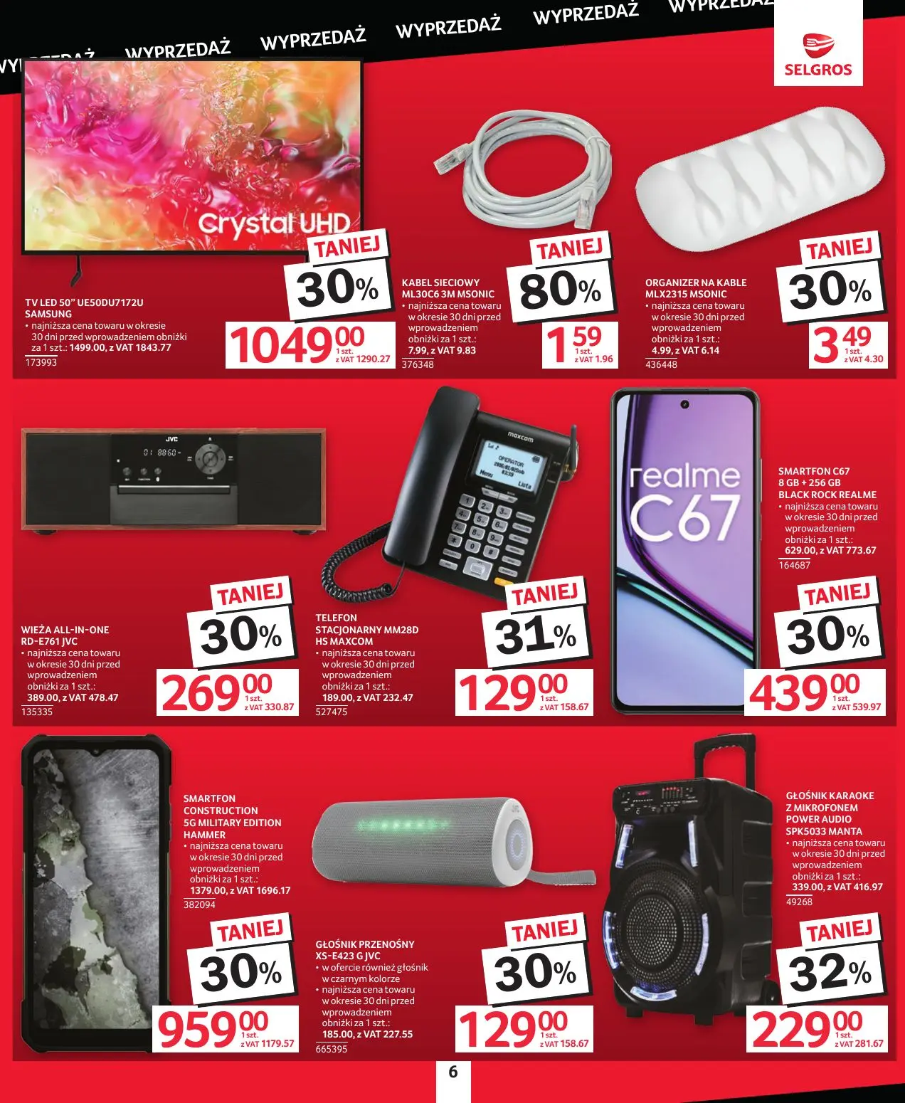 gazetka promocyjna SELGROS Totalna Wyprzedaż - Strona 6
