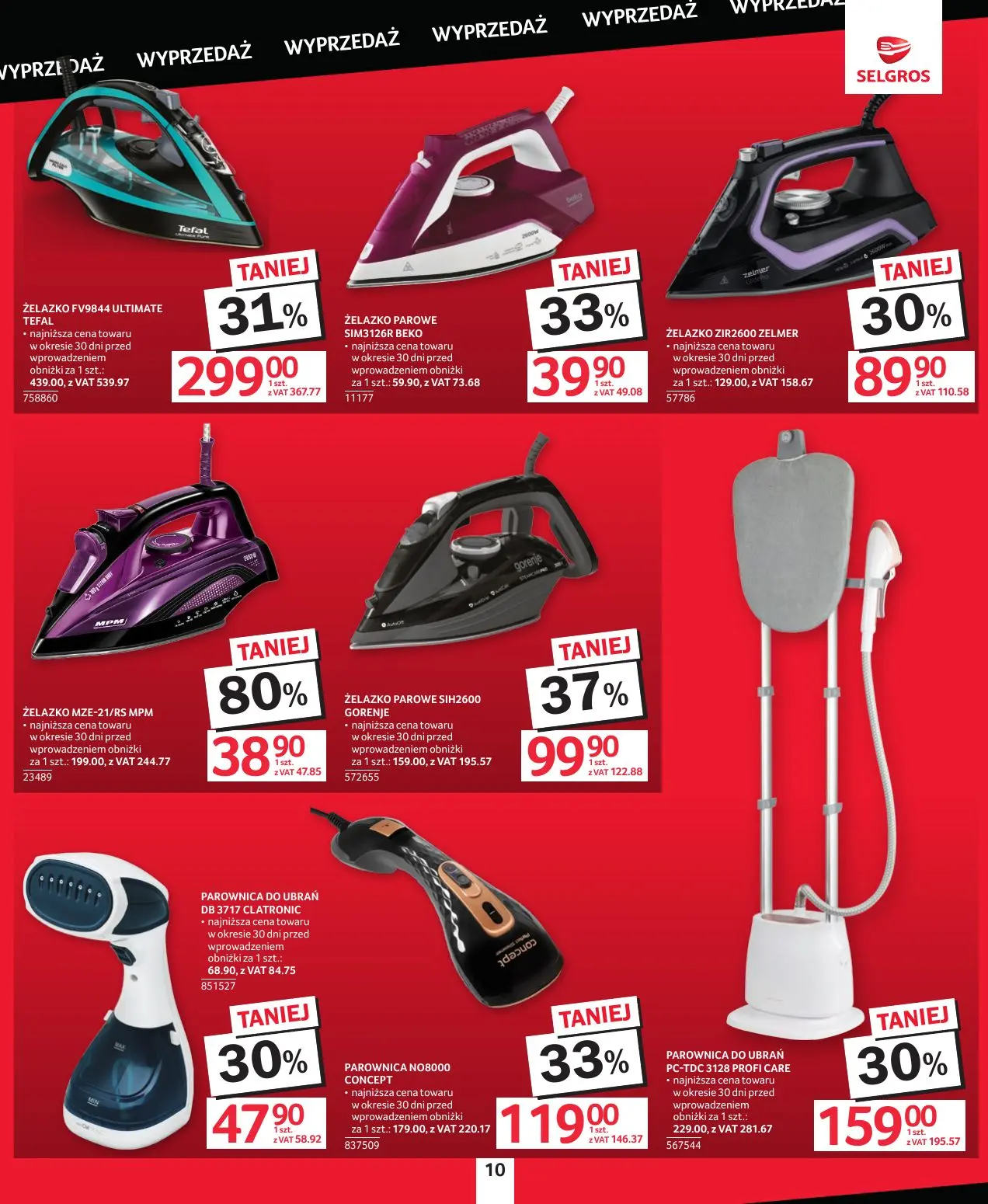 gazetka promocyjna SELGROS Totalna Wyprzedaż - Strona 10