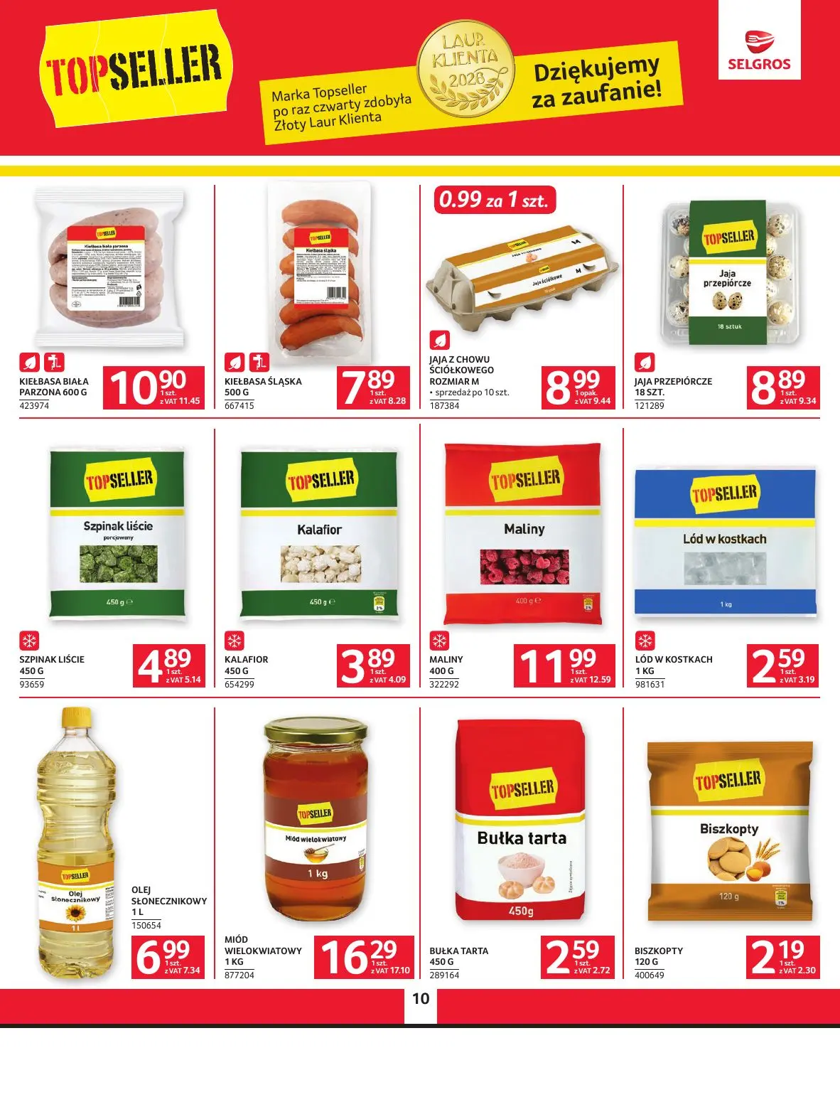 gazetka promocyjna SELGROS Oferta spożywcza - Strona 10