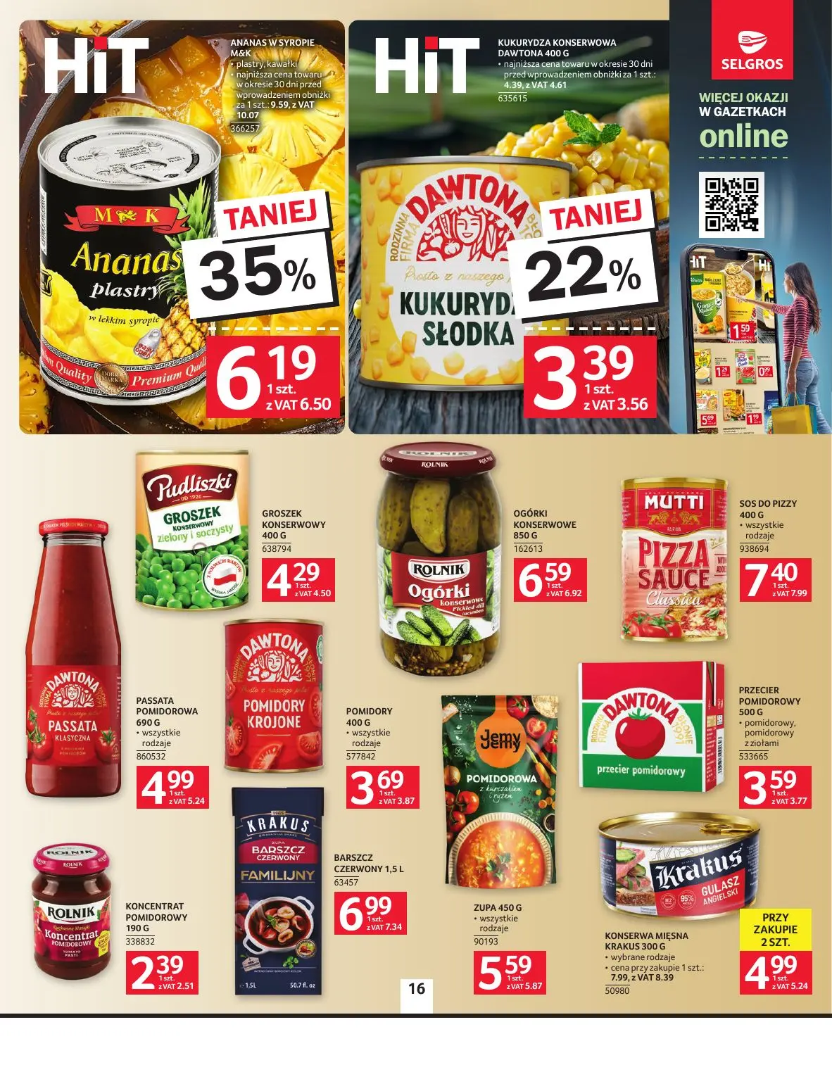 gazetka promocyjna SELGROS Oferta spożywcza - Strona 16
