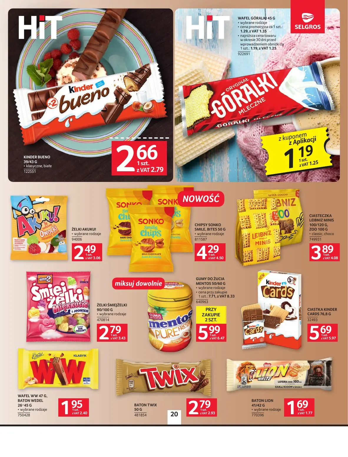 gazetka promocyjna SELGROS Oferta spożywcza - Strona 20