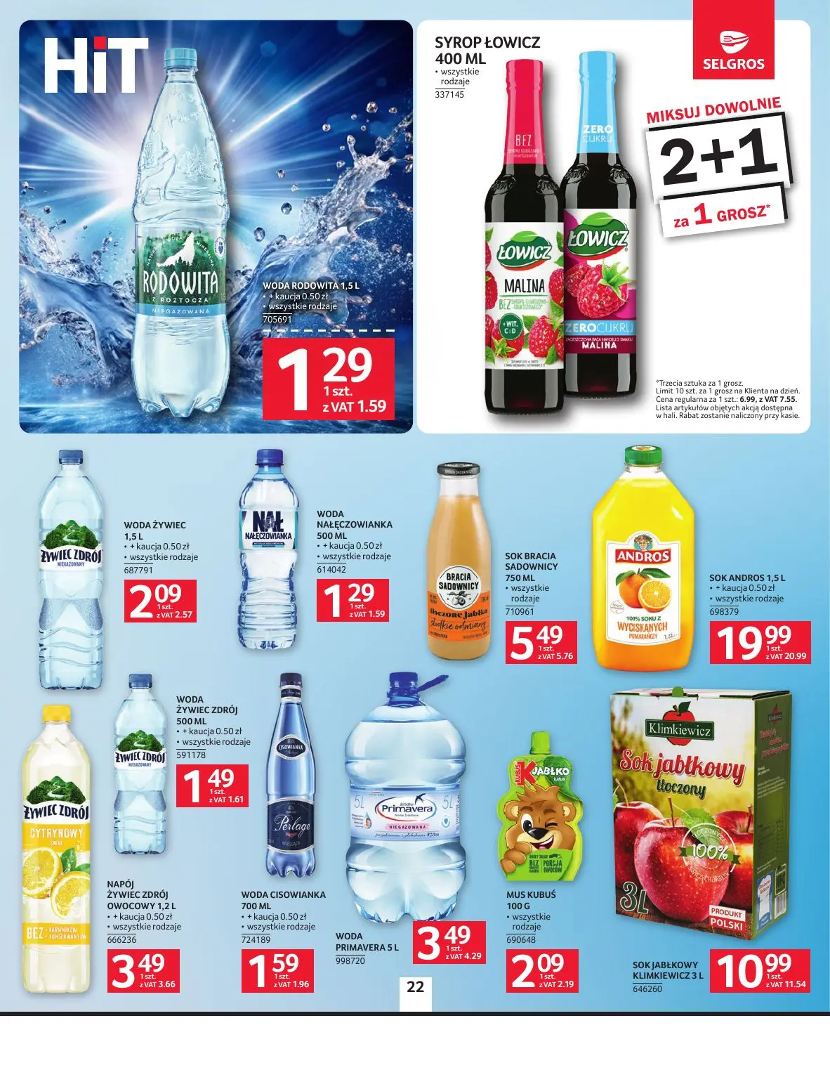 gazetka promocyjna SELGROS Oferta spożywcza - Strona 22