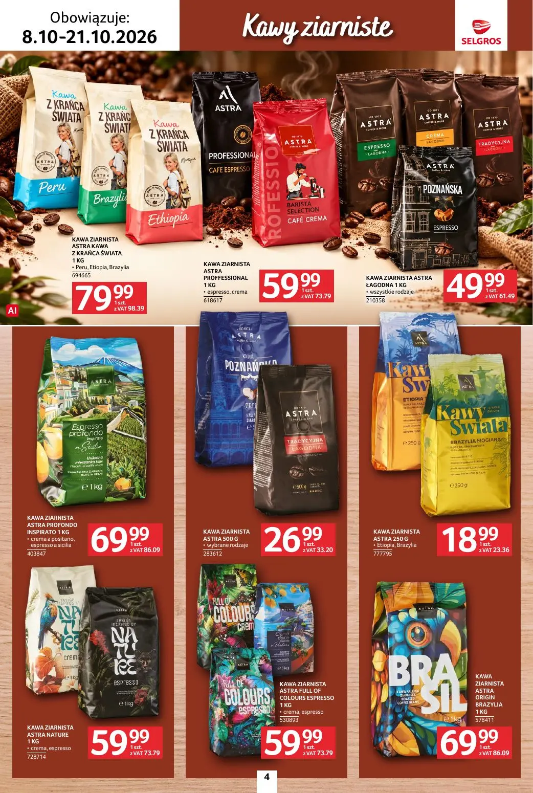 gazetka promocyjna SELGROS Katalog Kawa i herbata - Strona 4