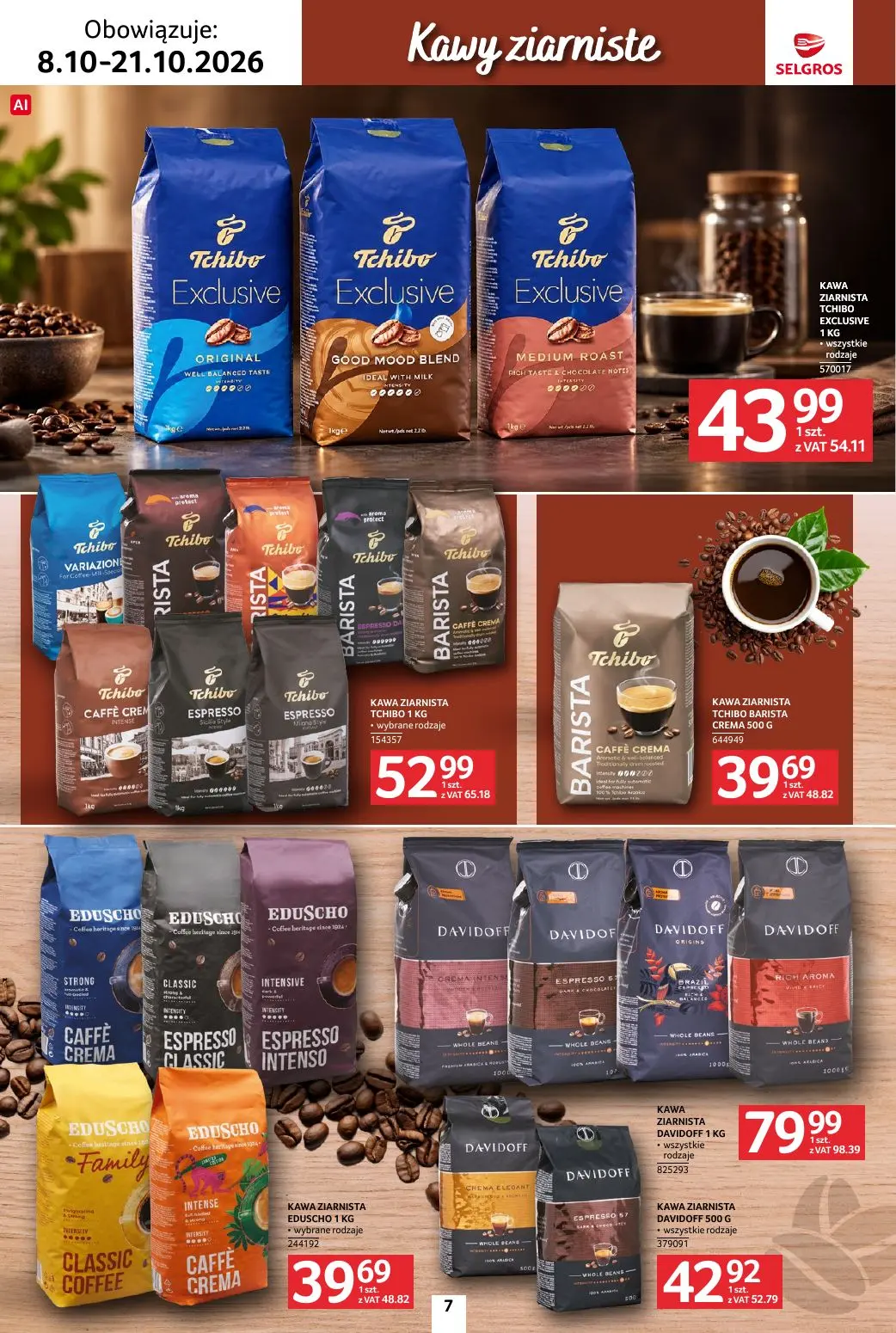 gazetka promocyjna SELGROS Katalog Kawa i herbata - Strona 7