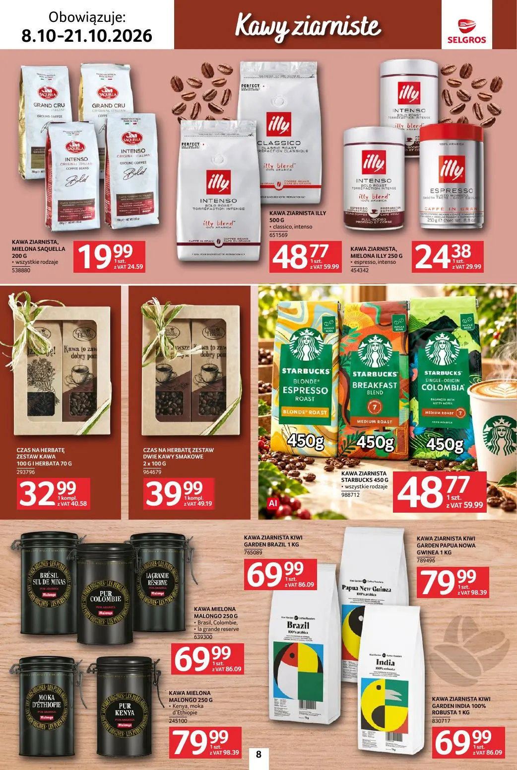 gazetka promocyjna SELGROS Katalog Kawa i herbata - Strona 8