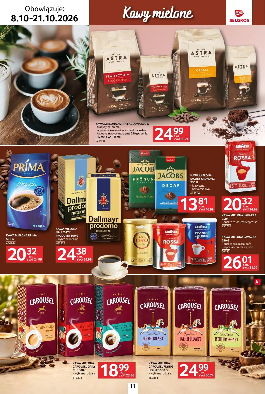 gazetka promocyjna SELGROS Katalog Kawa i herbata - Strona 11