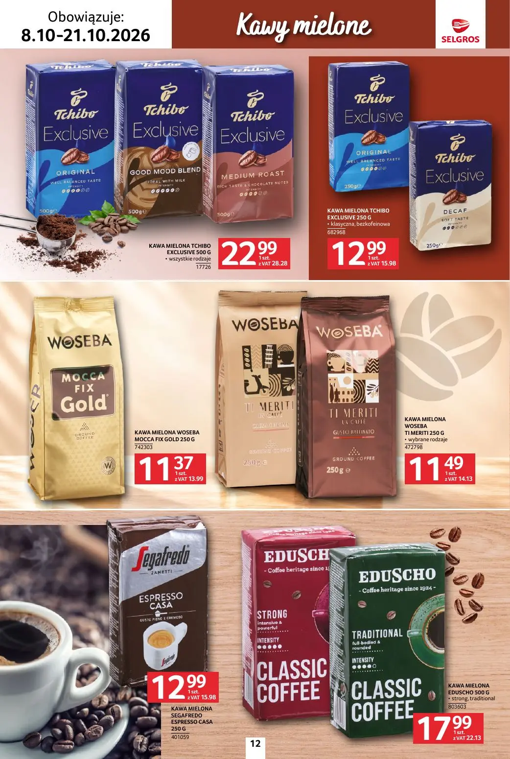 gazetka promocyjna SELGROS Katalog Kawa i herbata - Strona 12