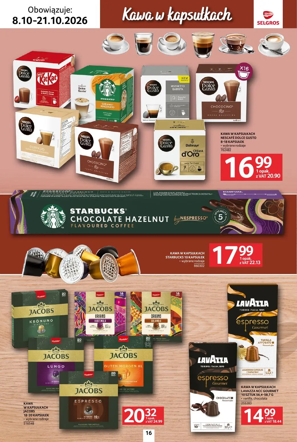 gazetka promocyjna SELGROS Katalog Kawa i herbata - Strona 16