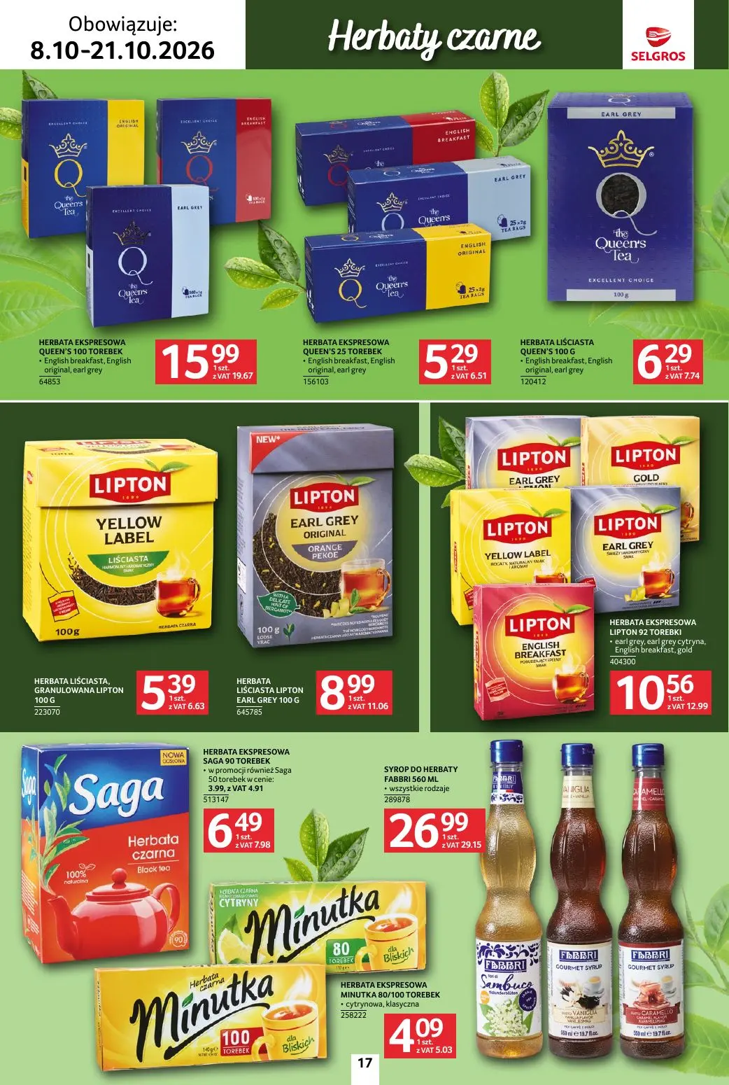 gazetka promocyjna SELGROS Katalog Kawa i herbata - Strona 17