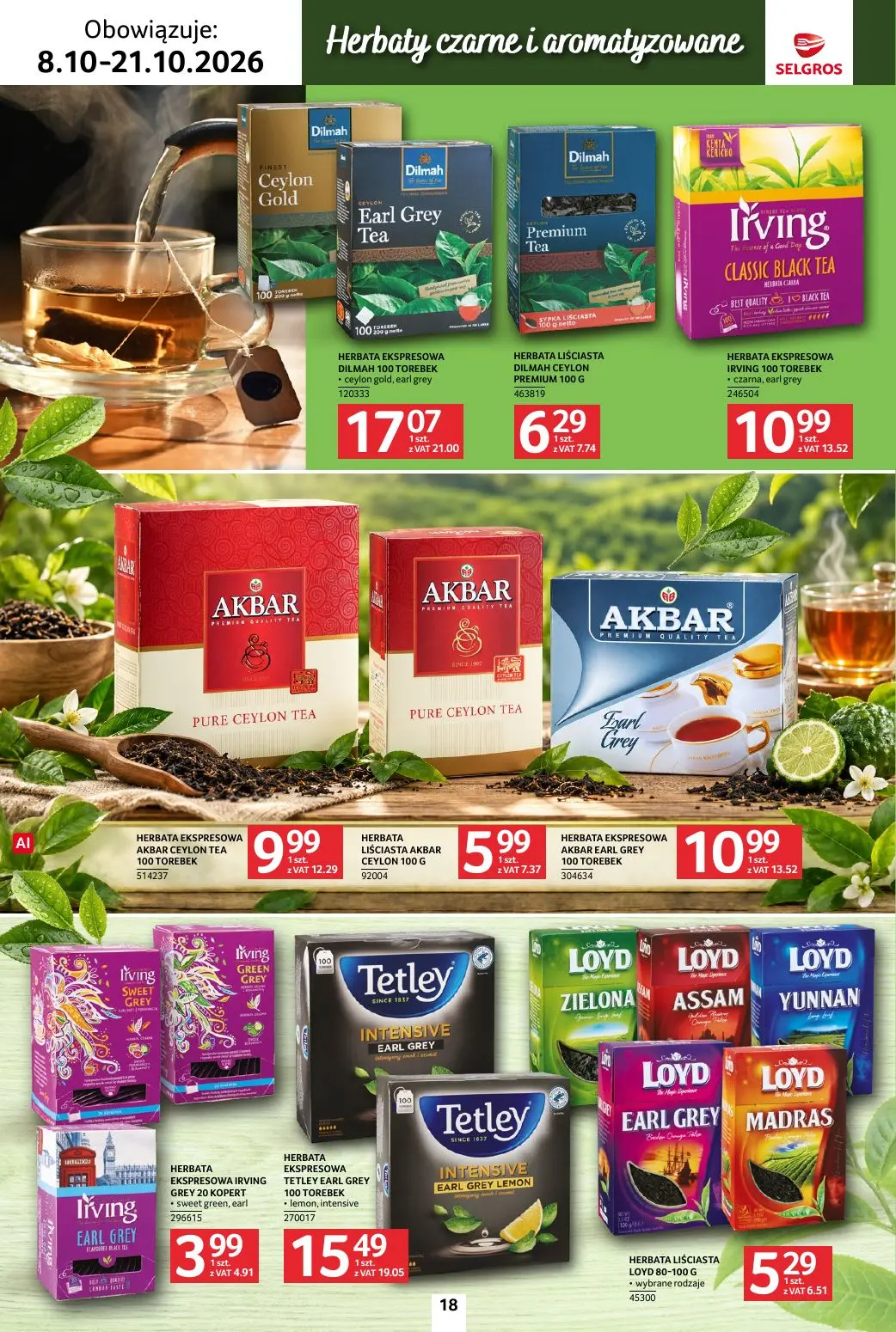 gazetka promocyjna SELGROS Katalog Kawa i herbata - Strona 18