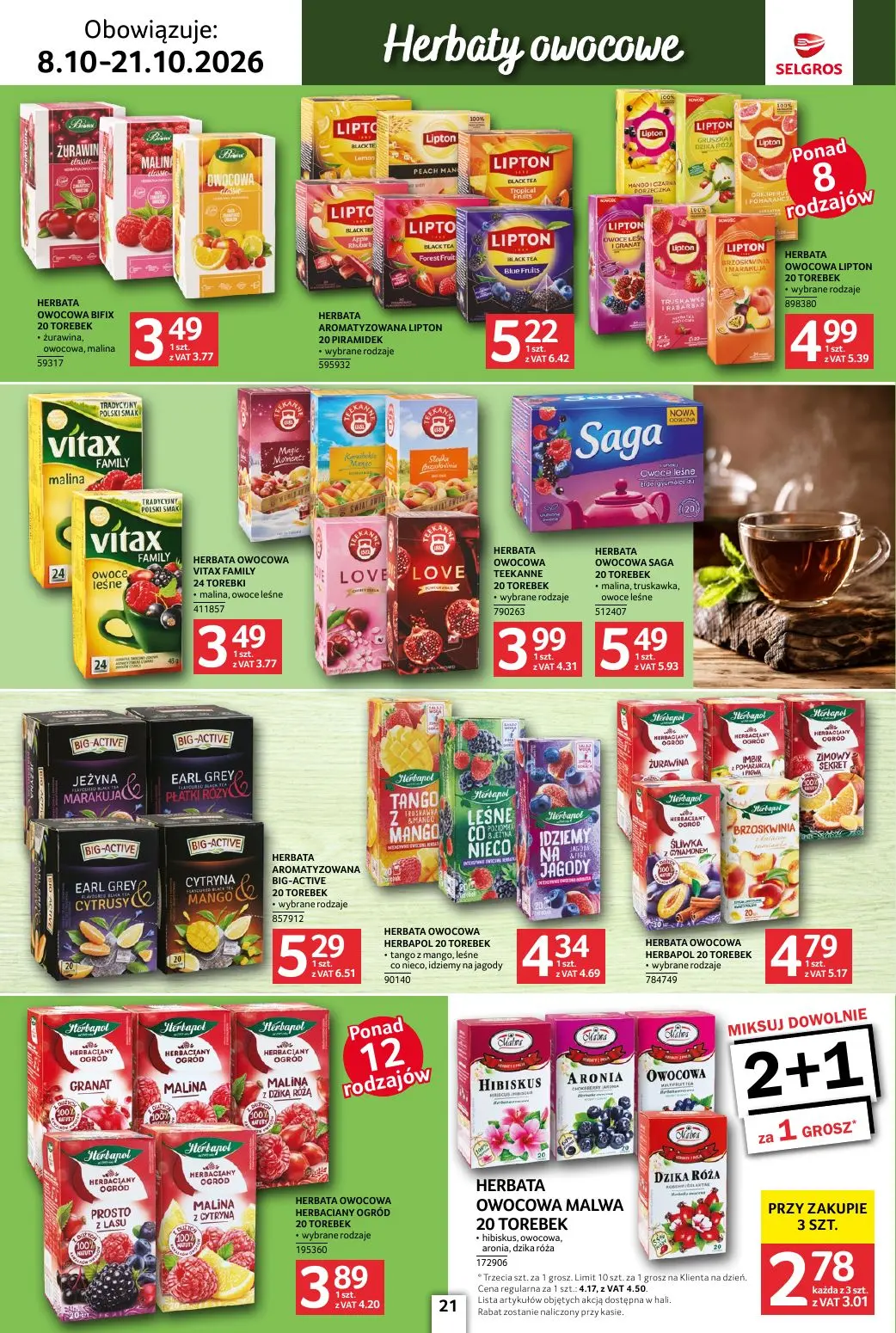 gazetka promocyjna SELGROS Katalog Kawa i herbata - Strona 21
