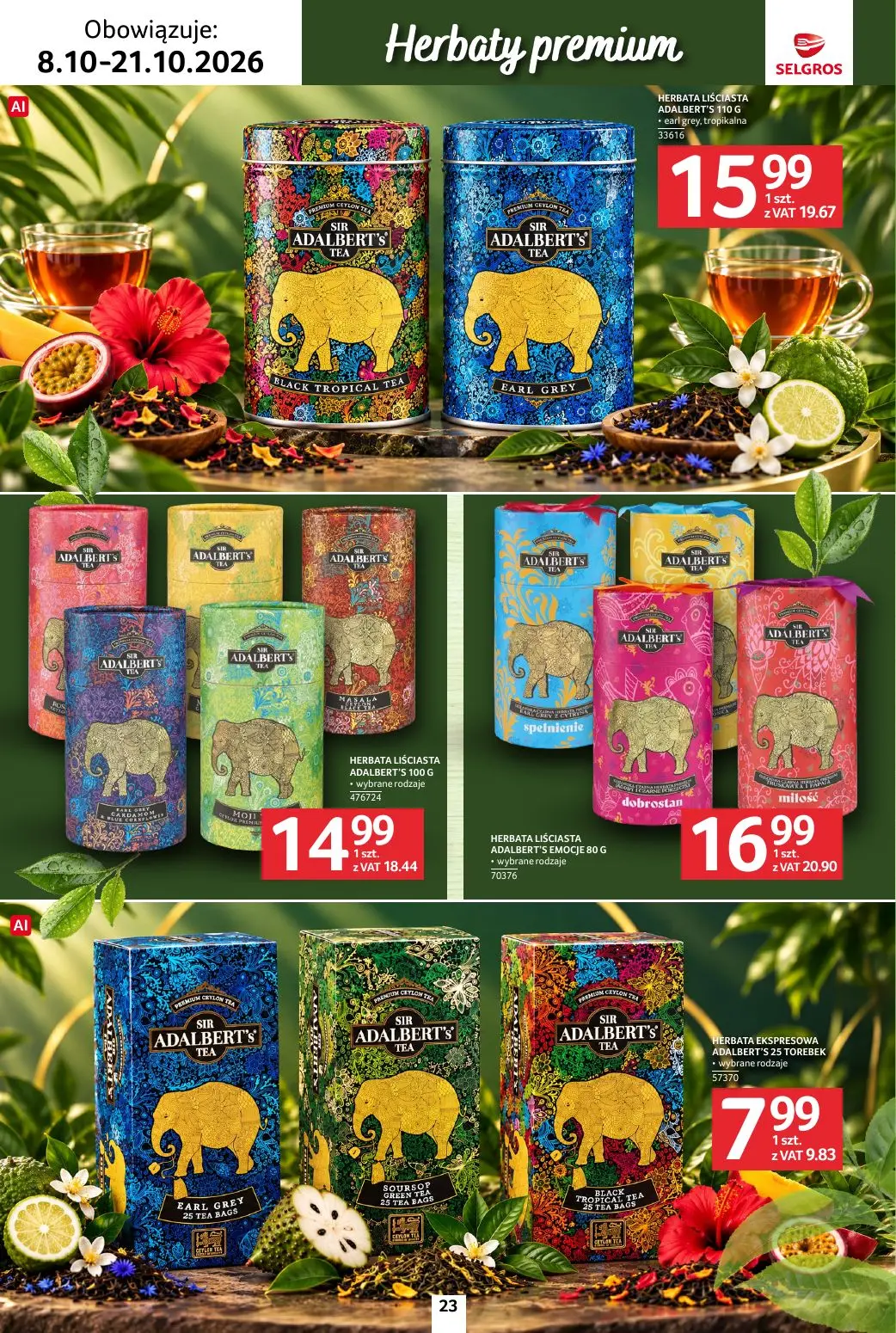 gazetka promocyjna SELGROS Katalog Kawa i herbata - Strona 23