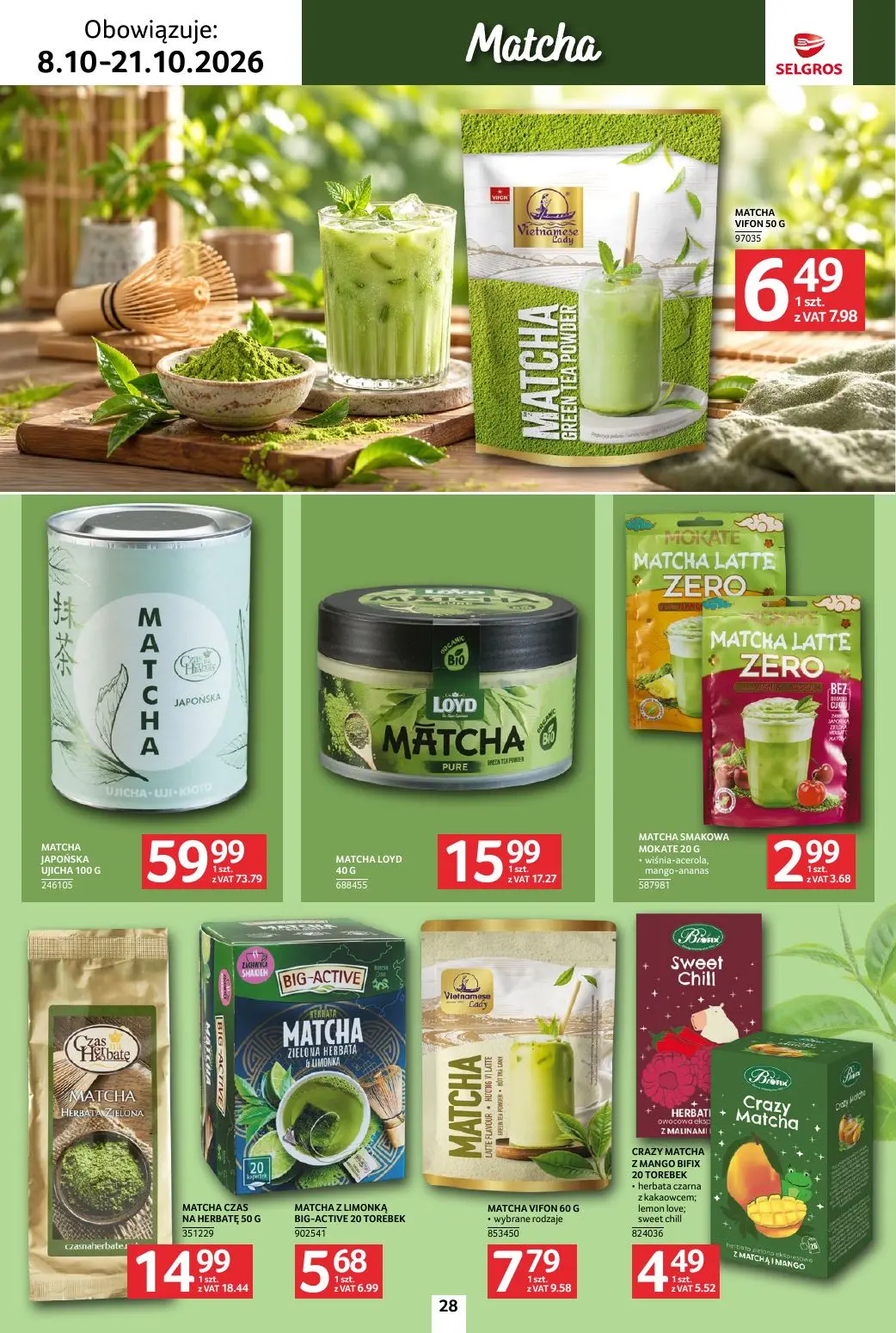 gazetka promocyjna SELGROS Katalog Kawa i herbata - Strona 28
