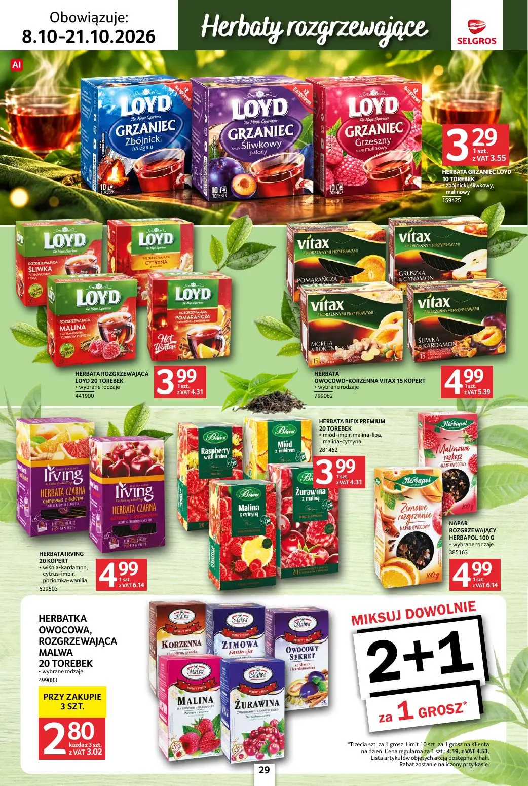gazetka promocyjna SELGROS Katalog Kawa i herbata - Strona 29