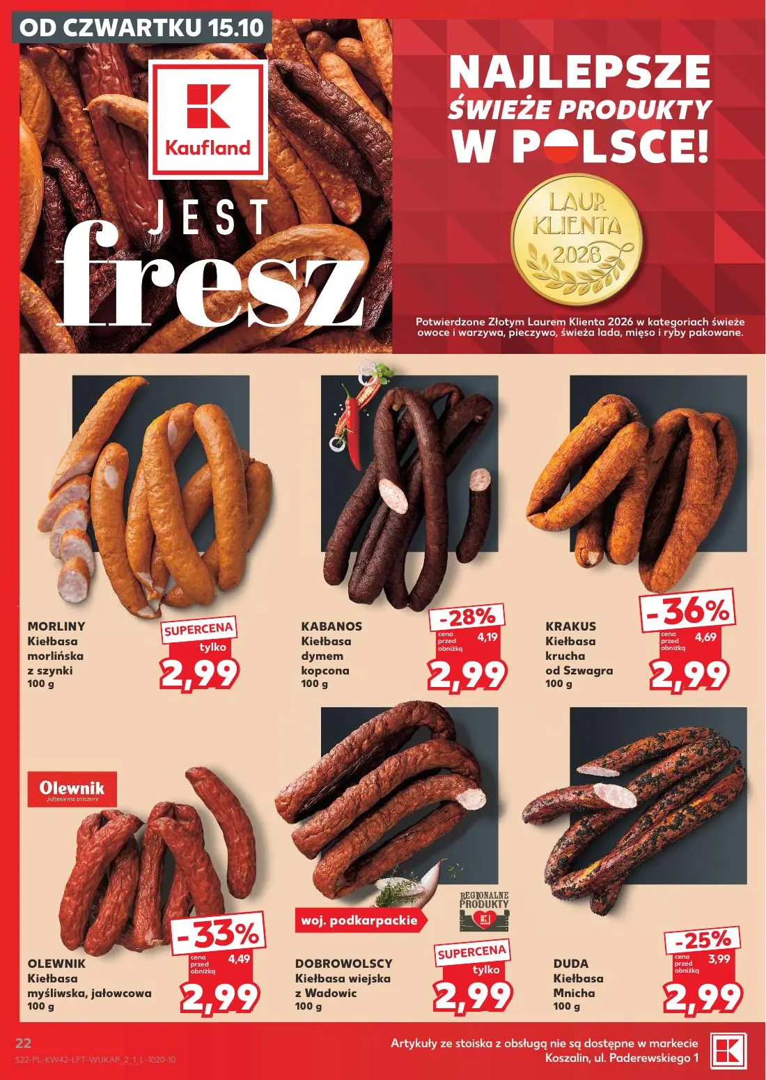 gazetka promocyjna Kaufland Jest fresz - Strona 22