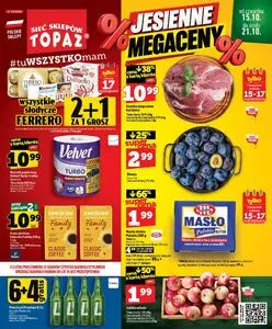 Gazetka promocyjna Topaz, ważna od 2026-10-15 do 2026-10-21.