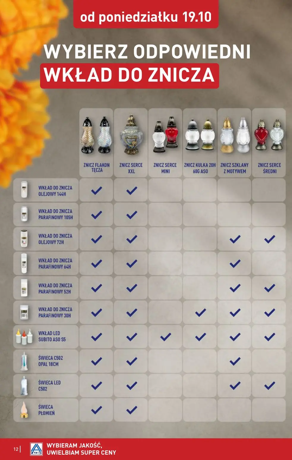 gazetka promocyjna ALDI Znicze 🕯️ - Strona 12