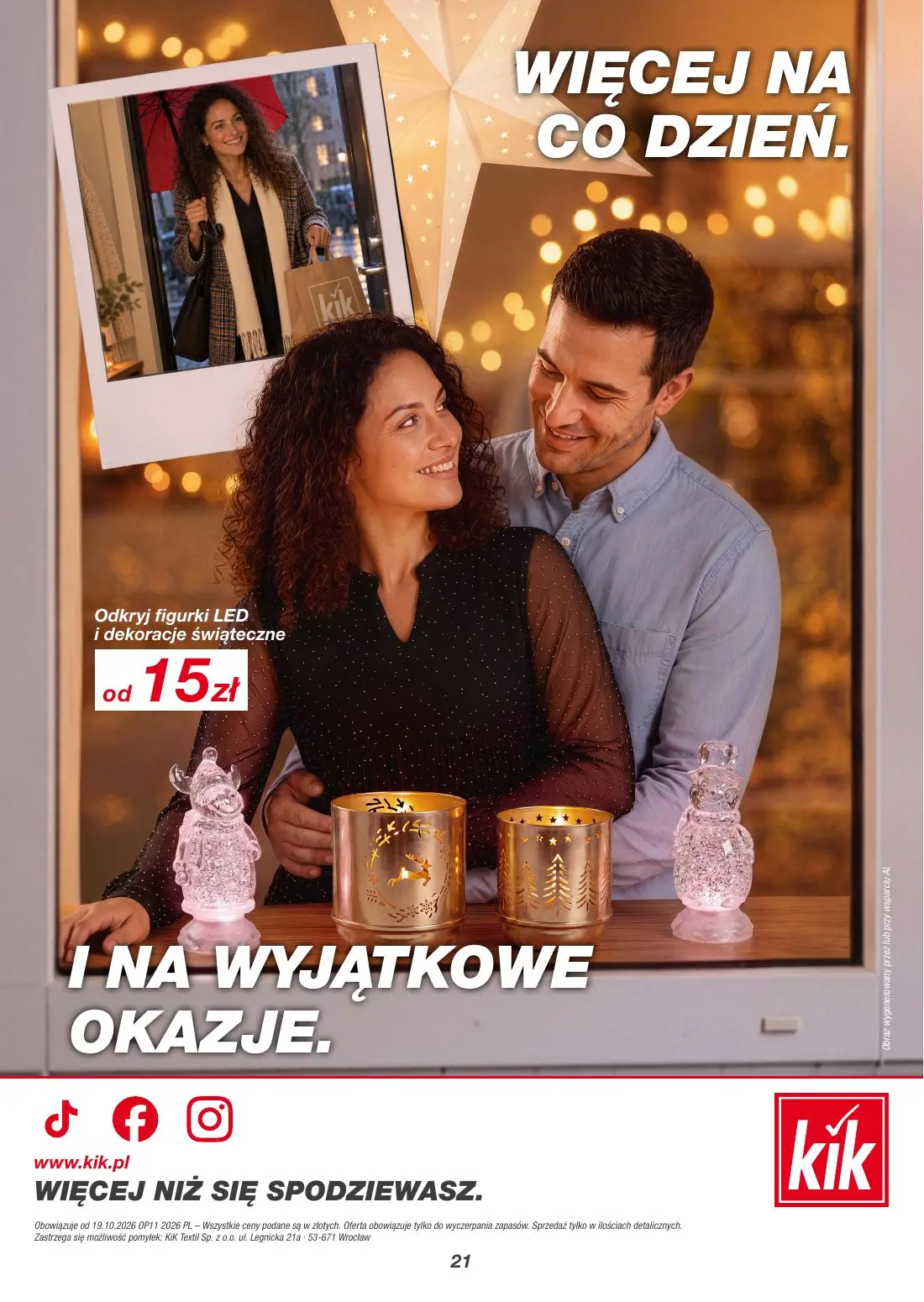gazetka promocyjna kik Więcej świątecznej magii - Strona 21