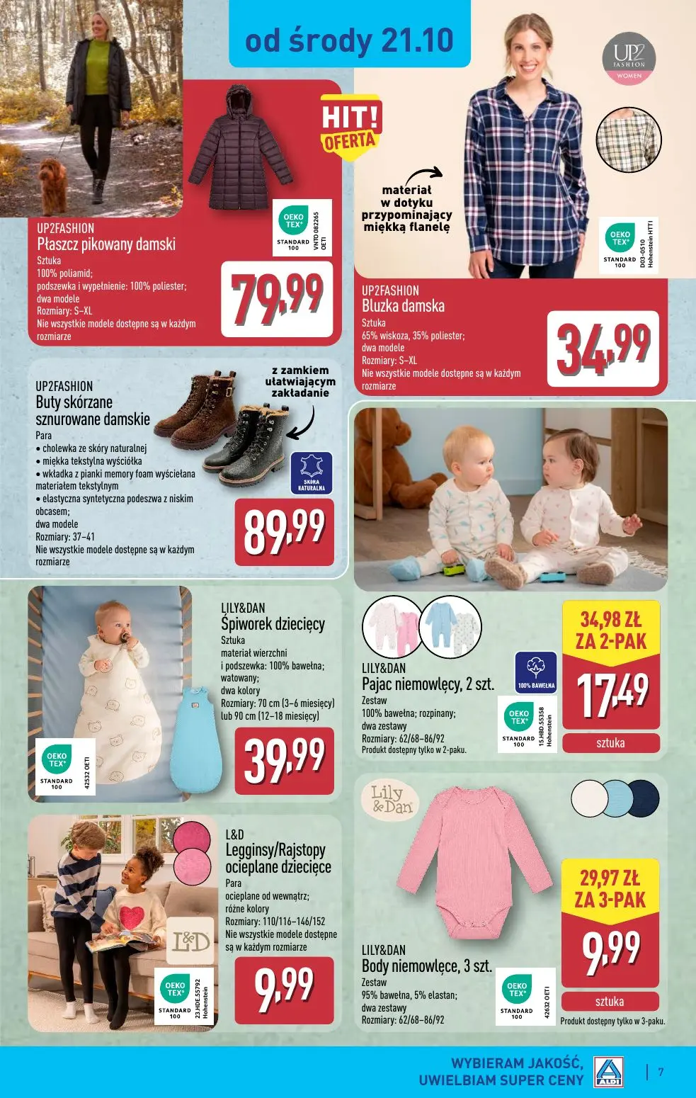 gazetka promocyjna ALDI Jesienna odzież w super cenach 🍂 - Strona 7