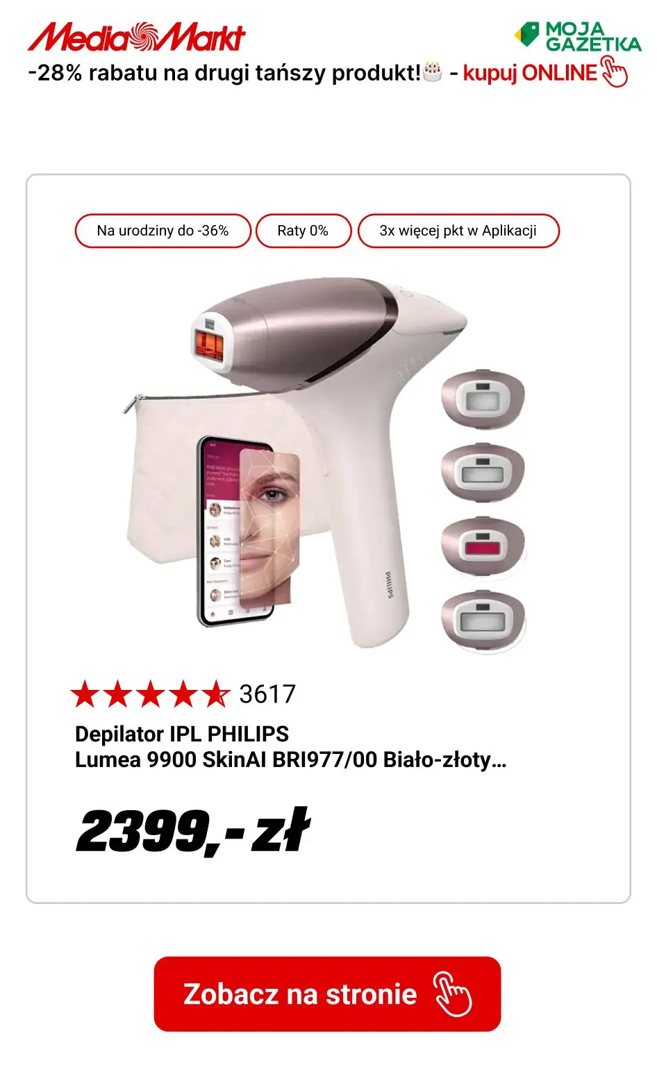 gazetka promocyjna Media Markt Z okazji 28 urodzin MediaMarkt!🥳
-28% rabatu na drugi tańszy produkt!  - Strona 8