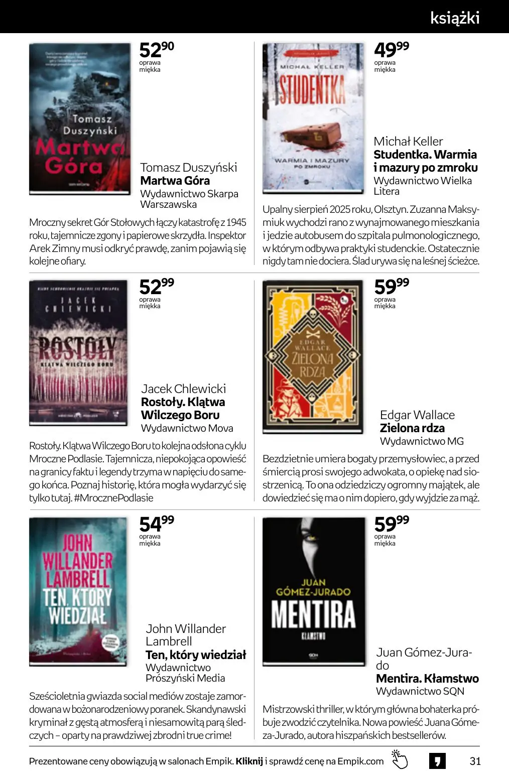 gazetka promocyjna Empik Tom kultury - Strona 31