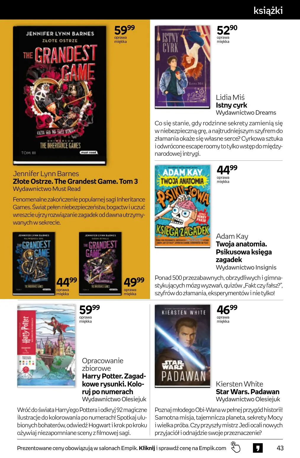gazetka promocyjna Empik Tom kultury - Strona 43