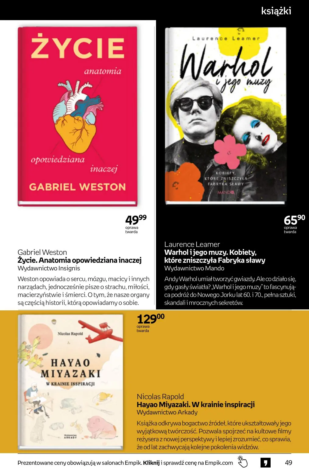 gazetka promocyjna Empik Tom kultury - Strona 49